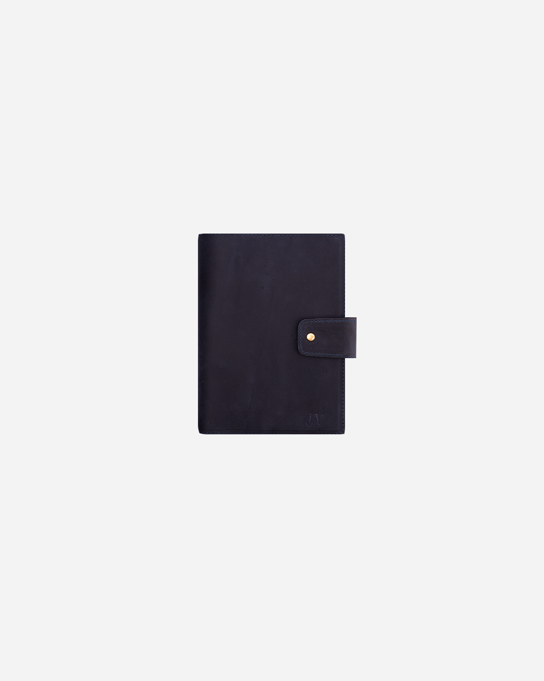 Dark Blue Diary Cover - Real Leather