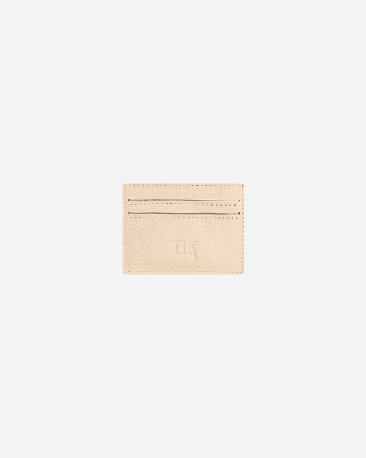 Offwhite Keychain & Cardholder (Set) - Real Leather