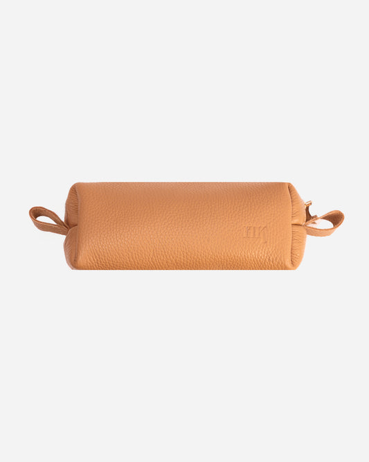Beige Pencil case - Real Leather