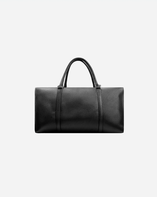 Black Dufflebag Small - Real Leather