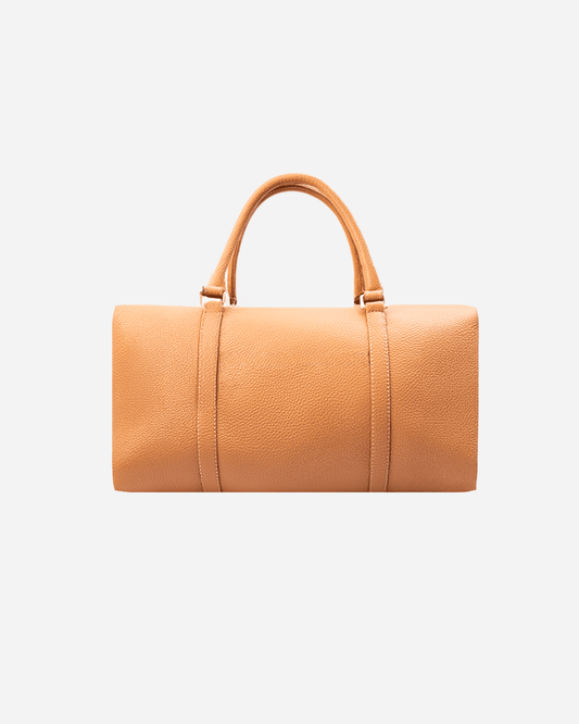 Beige Dufflebag Large - Real Leather