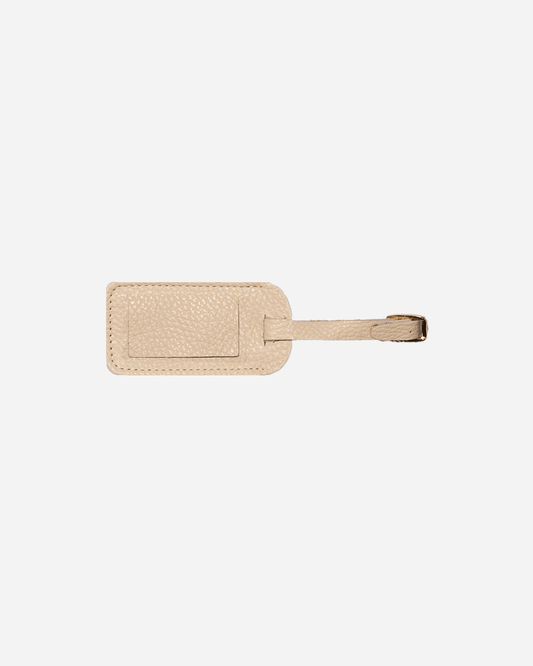 Offwhite Luggage Tag - Real Leather