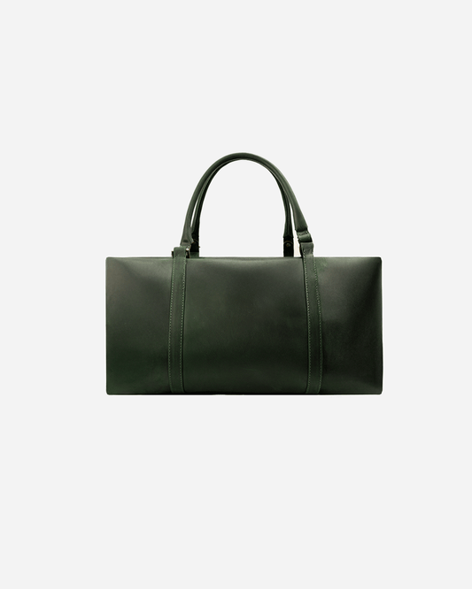 Dark Green Dufflebag Small - Real Leather