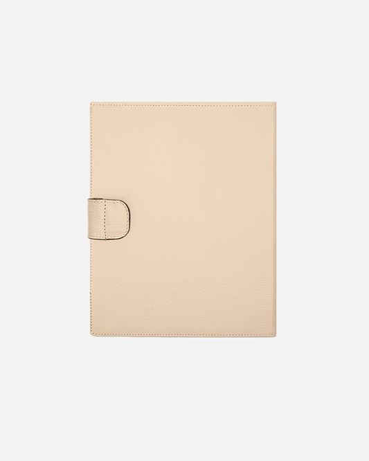 Offwhite A4 Folder - Real Leather