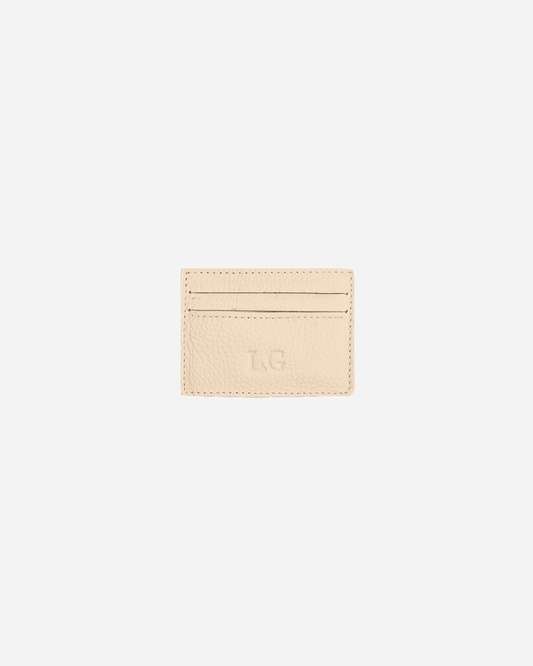 Offwhite Card holder - Real Leather