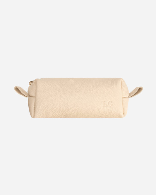 Offwhite Pencil case - Real Leather