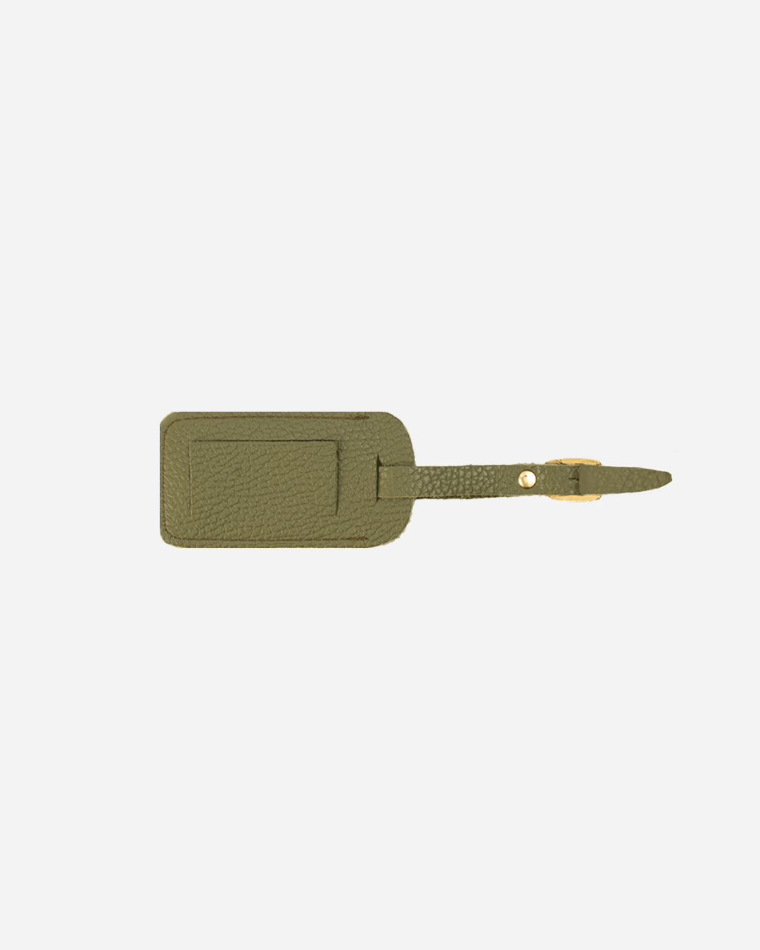 Green Luggage tag & Passport cover (Set) - Real Leather