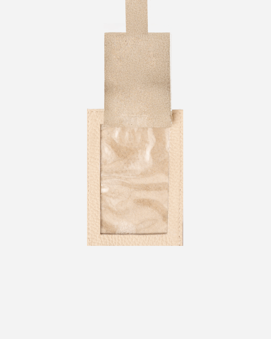 Offwhite Large Luggage tag - Real Leather