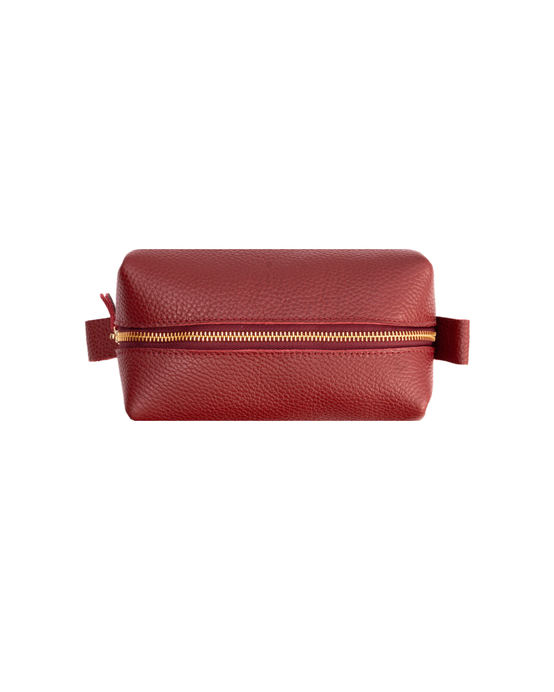 Maroon Toiletry Pouch - Real Leather