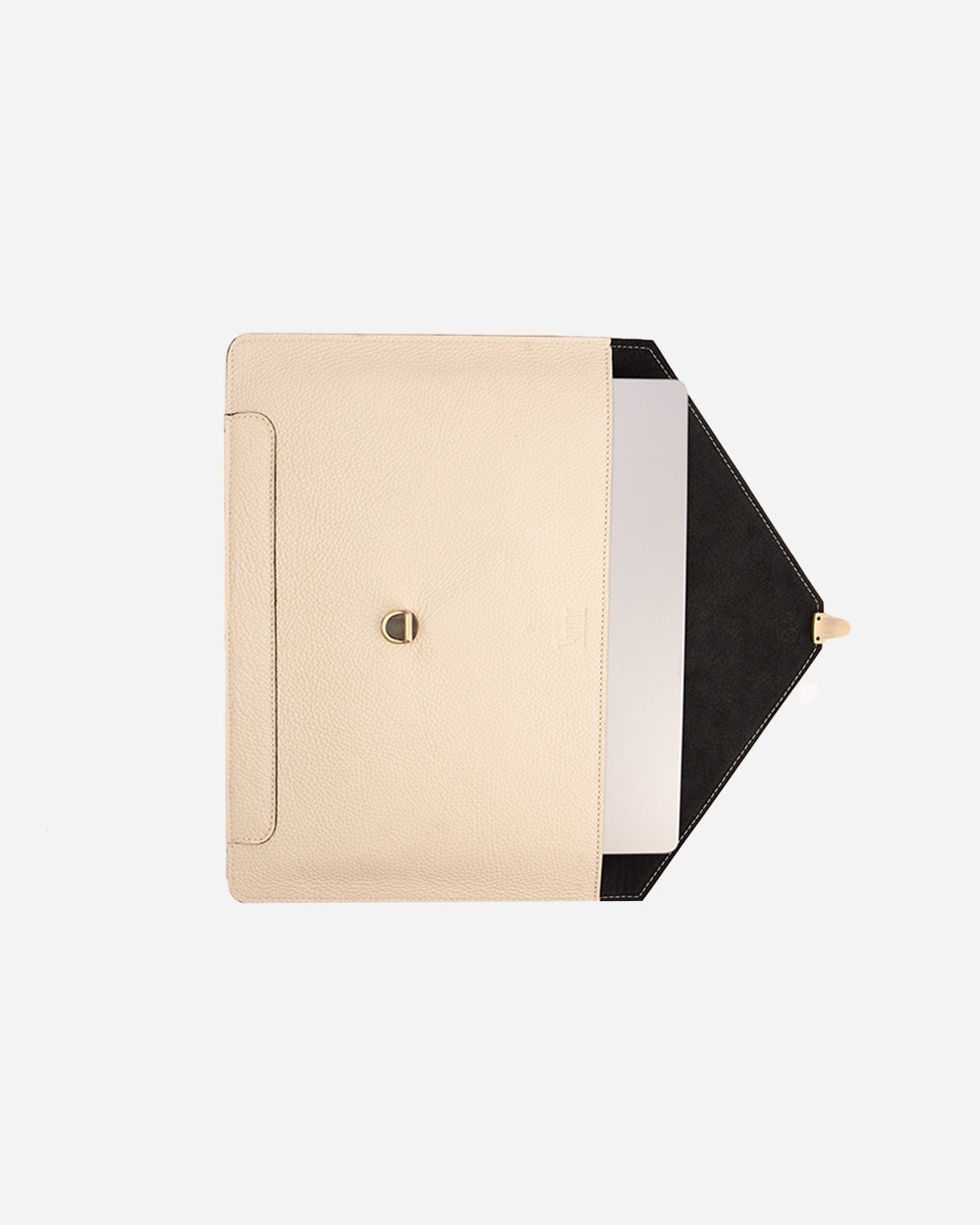 Offwhite Vintage Buckle Laptop Case - Real Leather