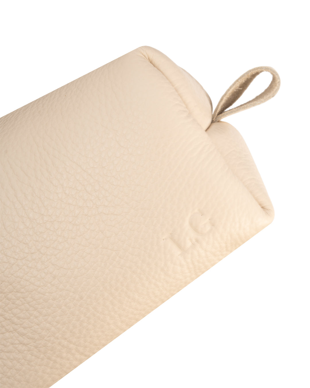 Offwhite Toiletry Pouch - Real Leather