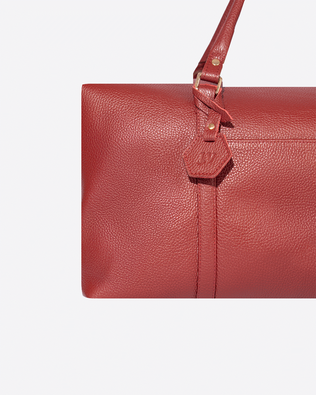 Maroon Dufflebag Large - Real Leather