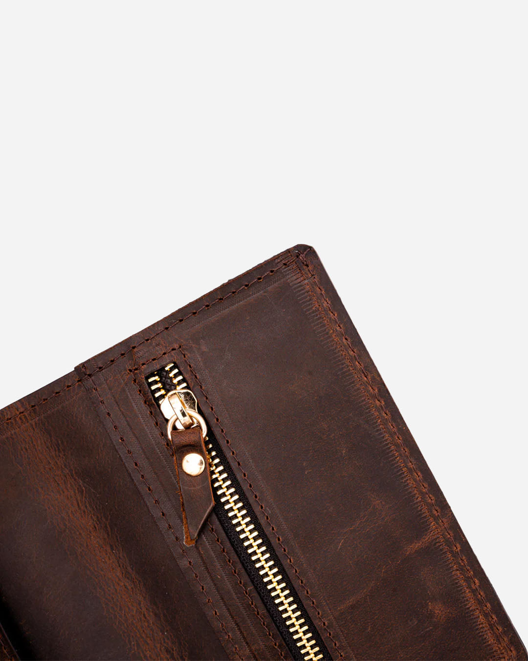 Dark Brown Wallet - Real Leather
