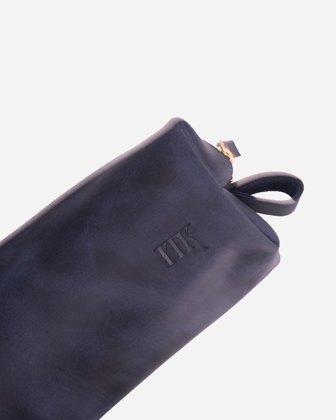 Dark Blue Bookmark & Pencil case & Diary Cover (Set) - Real Leather