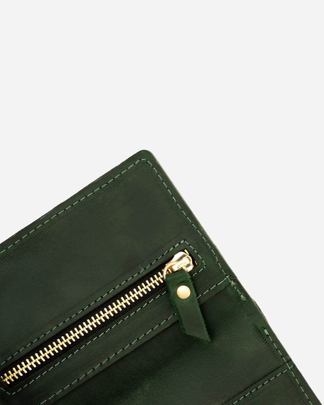 Dark Green Wallet - Real Leather