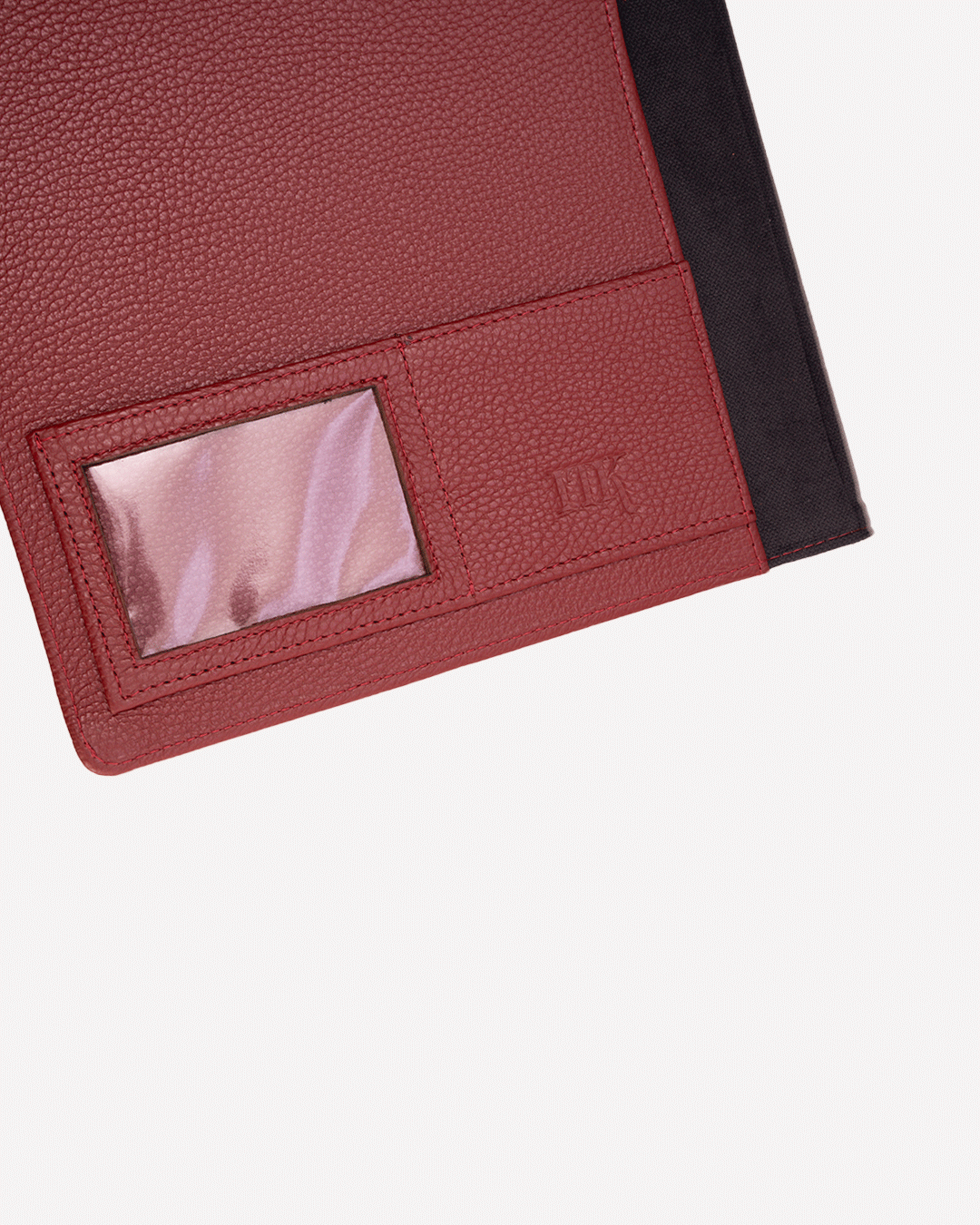 Maroon A4 Folder - Real Leather