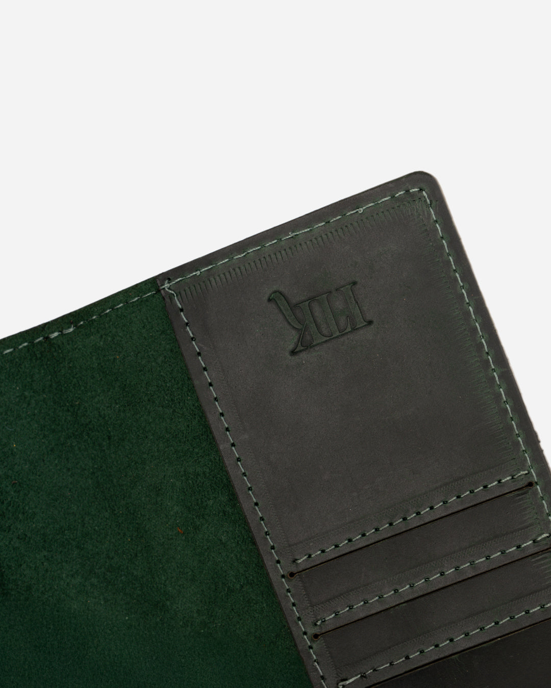 Dark Green Passport & Card holder - Real Leather