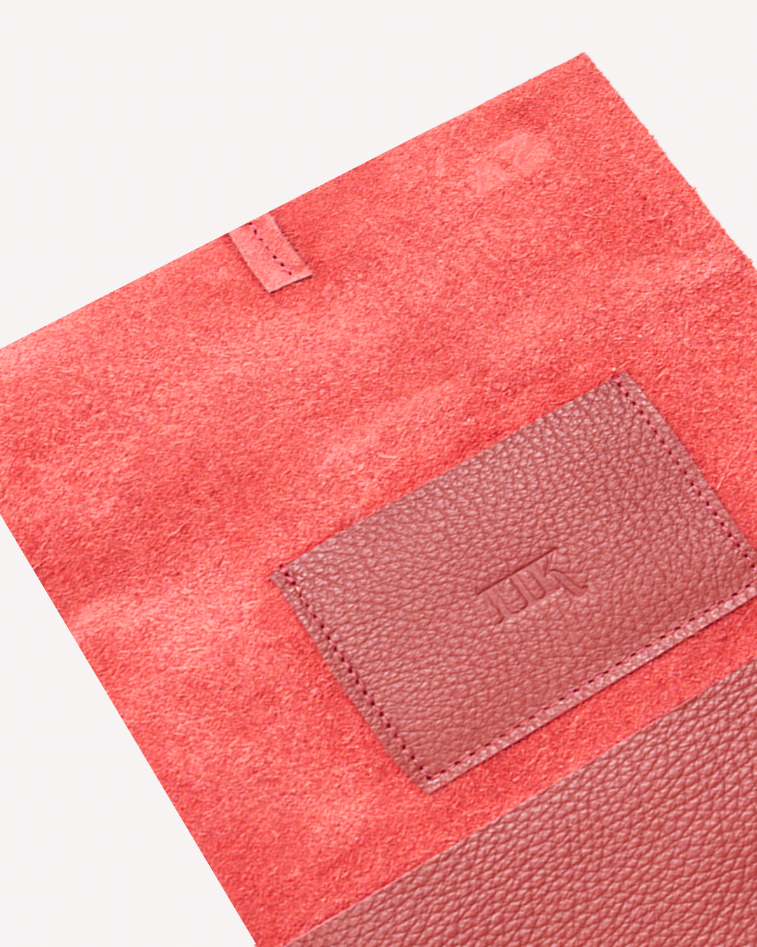 Maroon Tobacco pouch - Real Leather