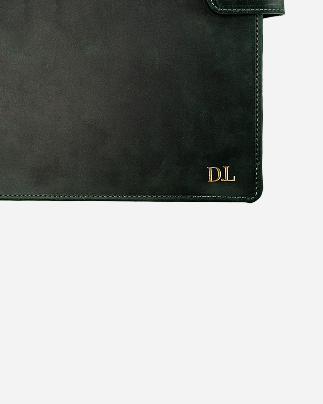 Dark Green A4 Folder - Real Leather