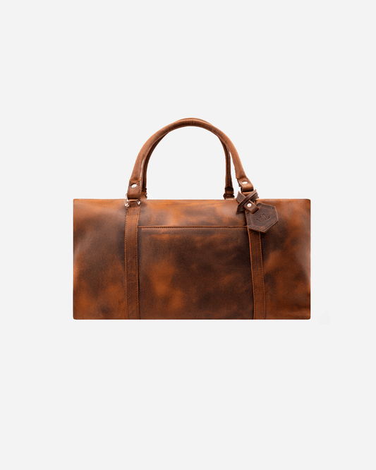 Dark Brown Dufflebag Large - Real Leather