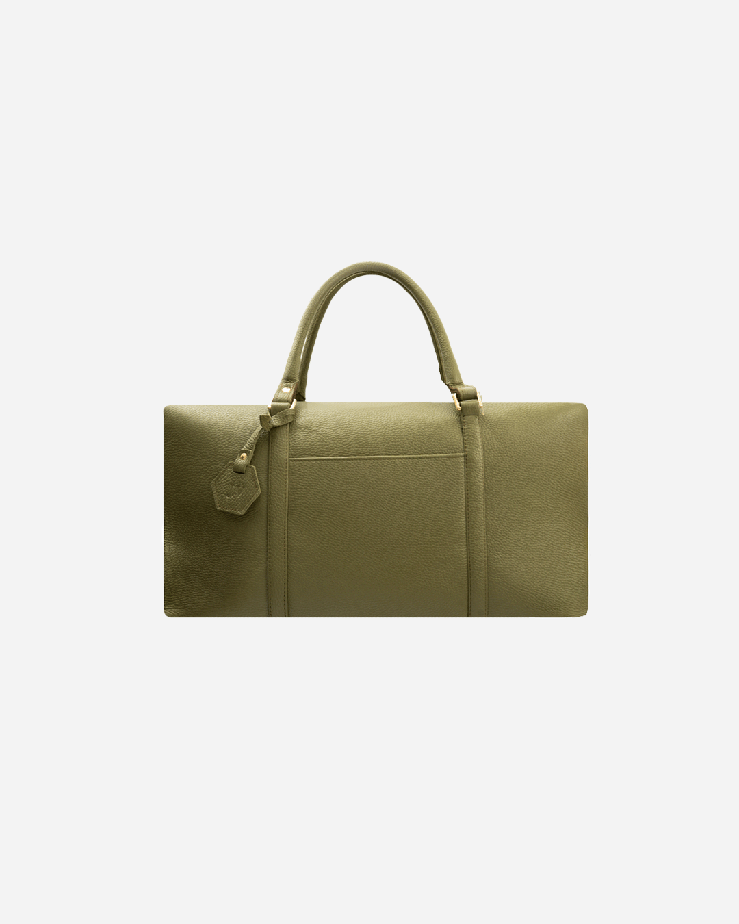 Green Dufflebag Small - Real Leather