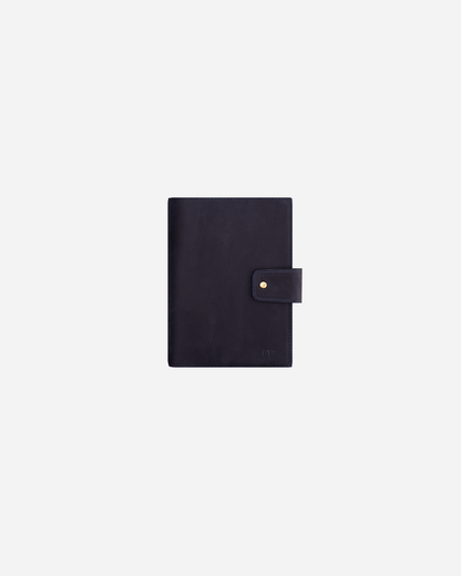 Dark Blue Diary Cover - Real Leather