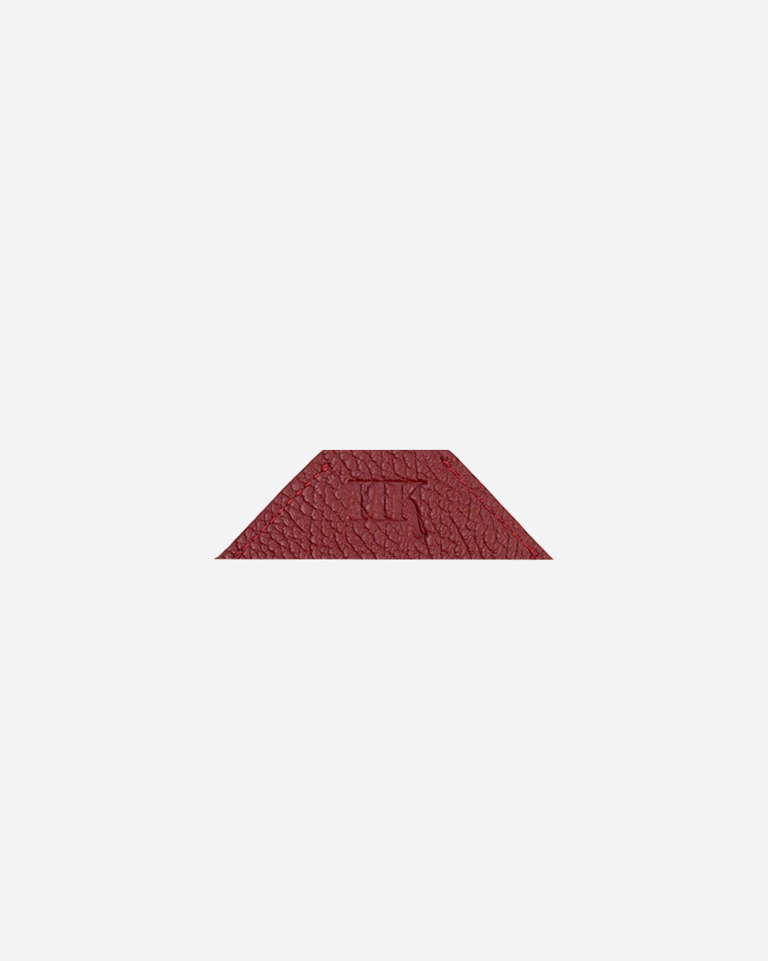 Maroon Bookmark - Real Leather