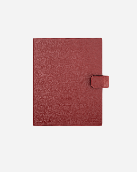 Maroon A4 Folder - Real Leather