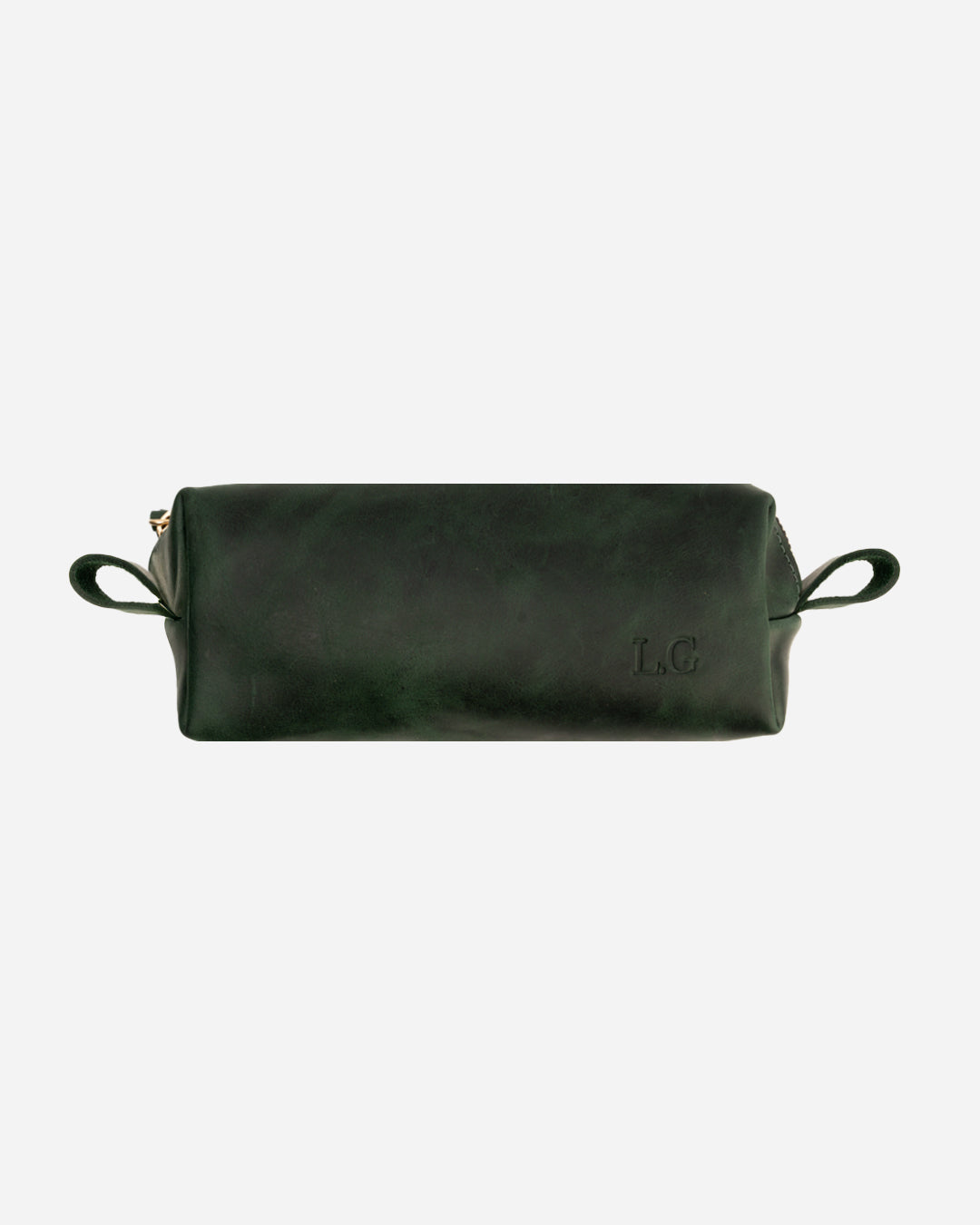 Dark Green Pencil case - Real Leather