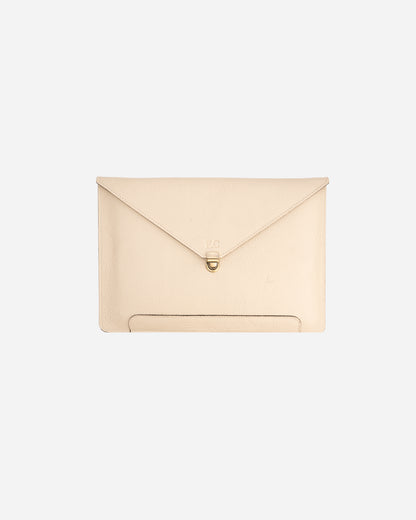 Offwhite Vintage Buckle Laptop Case - Real Leather