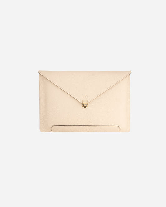 Offwhite Vintage Buckle Laptop Case - Real Leather