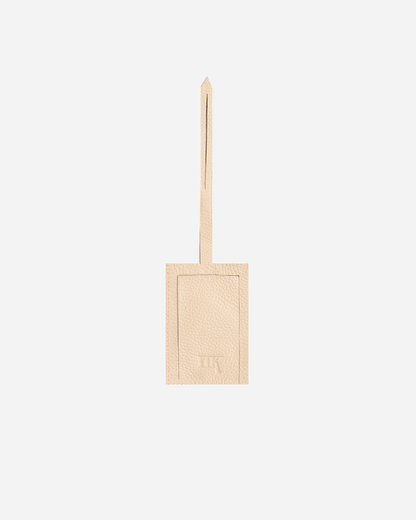 Offwhite Large Luggage tag  - Real Leather