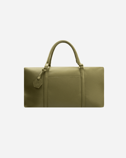 Green Dufflebag Large - Real Leather