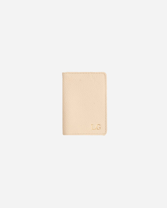 Offwhite Luggage tag & Passport cover (Set) - Real Leather