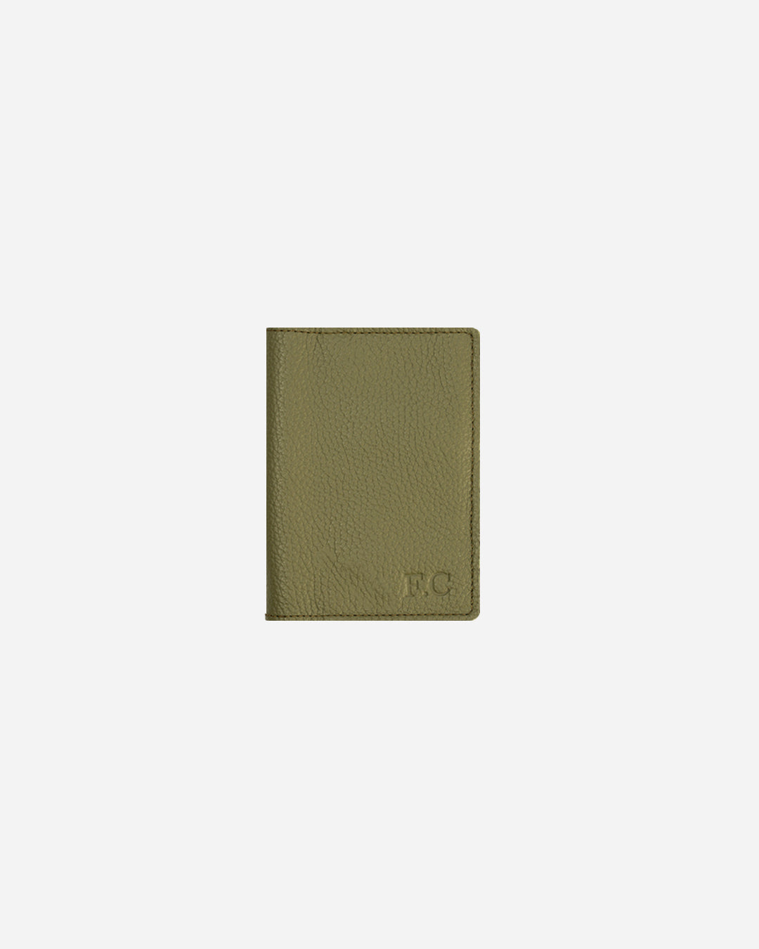 Green Passport & Card holder - Real Leather