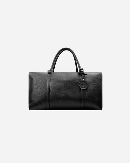 Black Dufflebag Small - Real Leather
