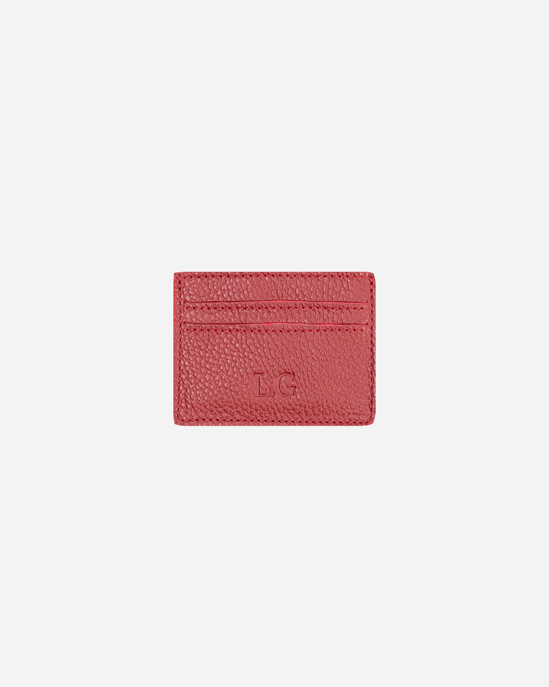 Maroon Keychain & Cardholder (Set) - Real Leather