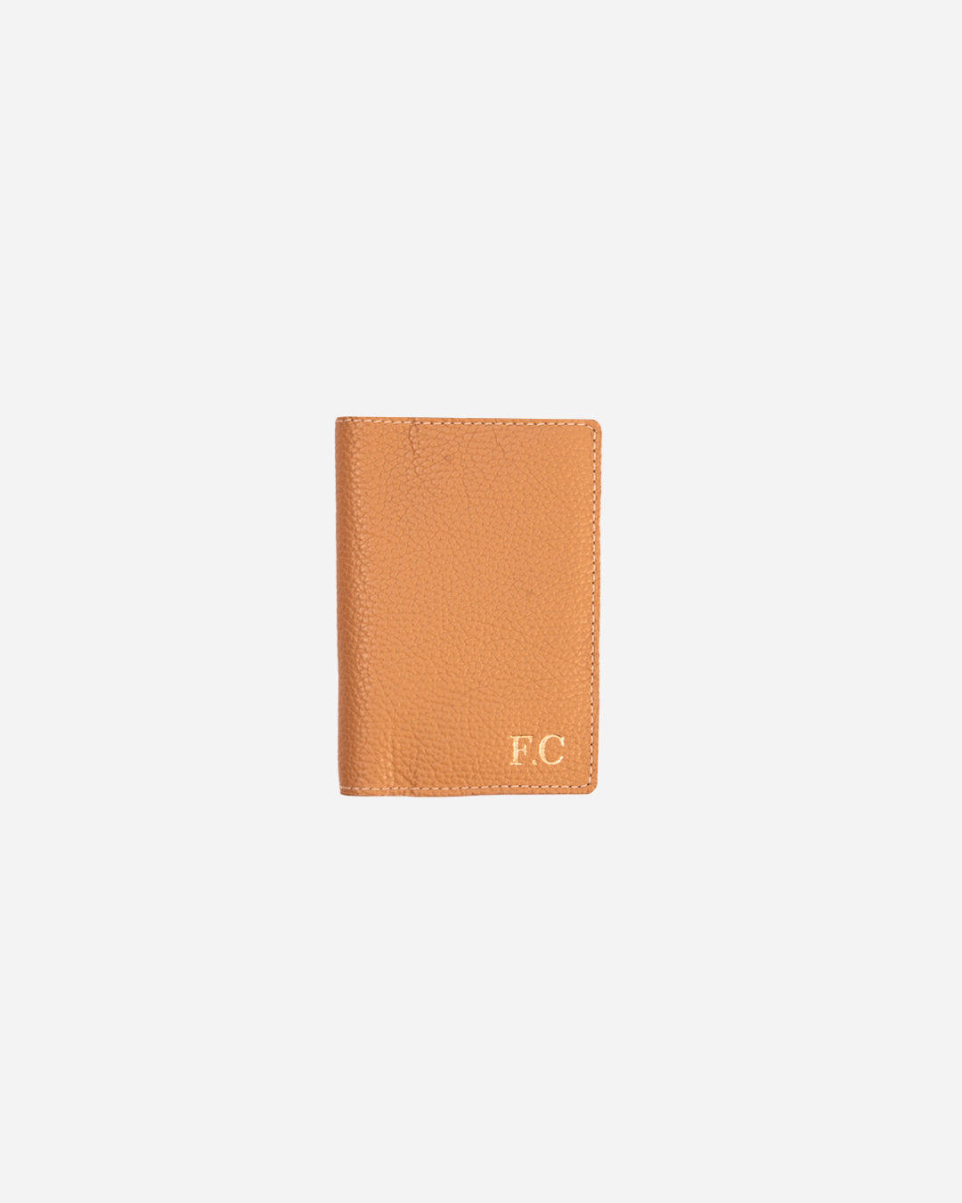 Beige Passport & Card holder - Real Leather