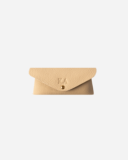 Offwhite Sunglasses Pouch & Zip Card Holder & Medium Zipper Pouch (Set) - Real Leather