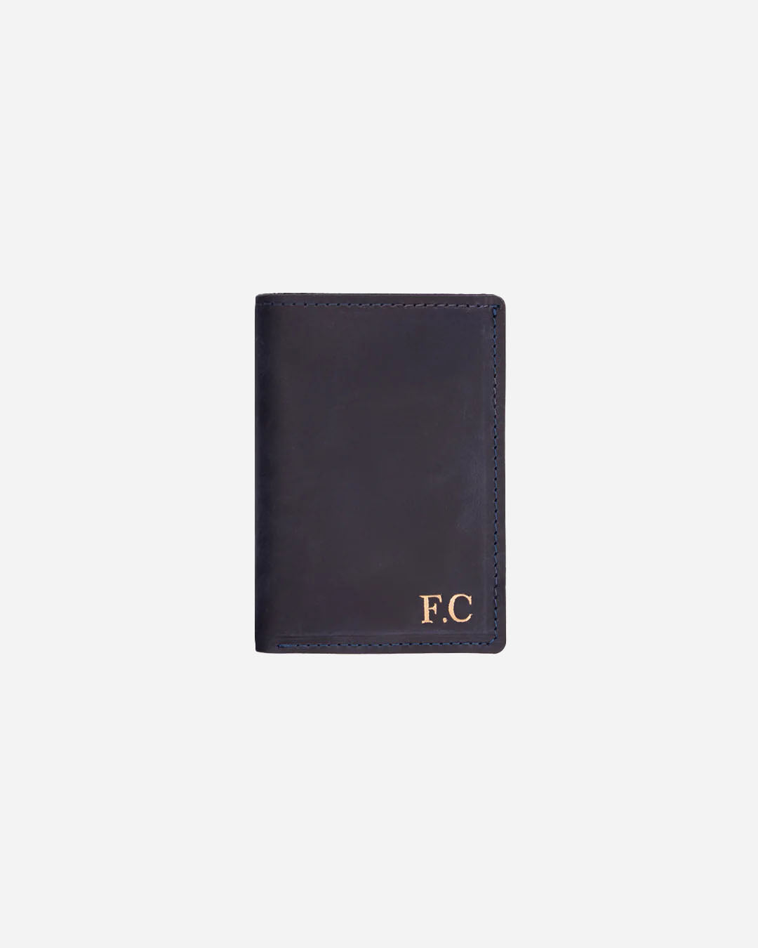 Dark Blue Wallet - Real Leather