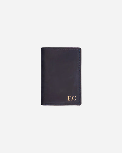 Dark Blue Wallet - Real Leather