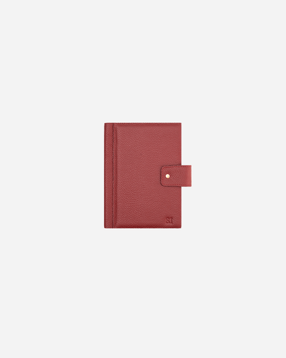 Maroon Bookmark & Pencil case & Diary Cover (Set) - Real Leather