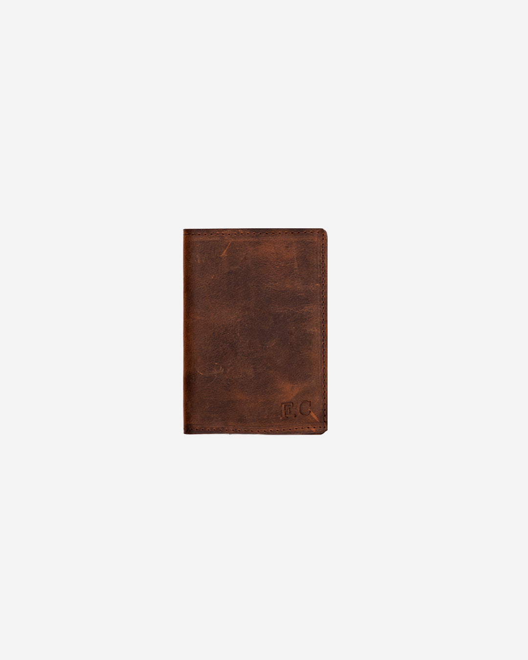 Dark Brown Passport & Card holder - Real Leather