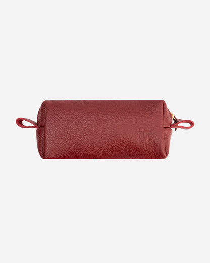 Maroon Pencil case - Real Leather