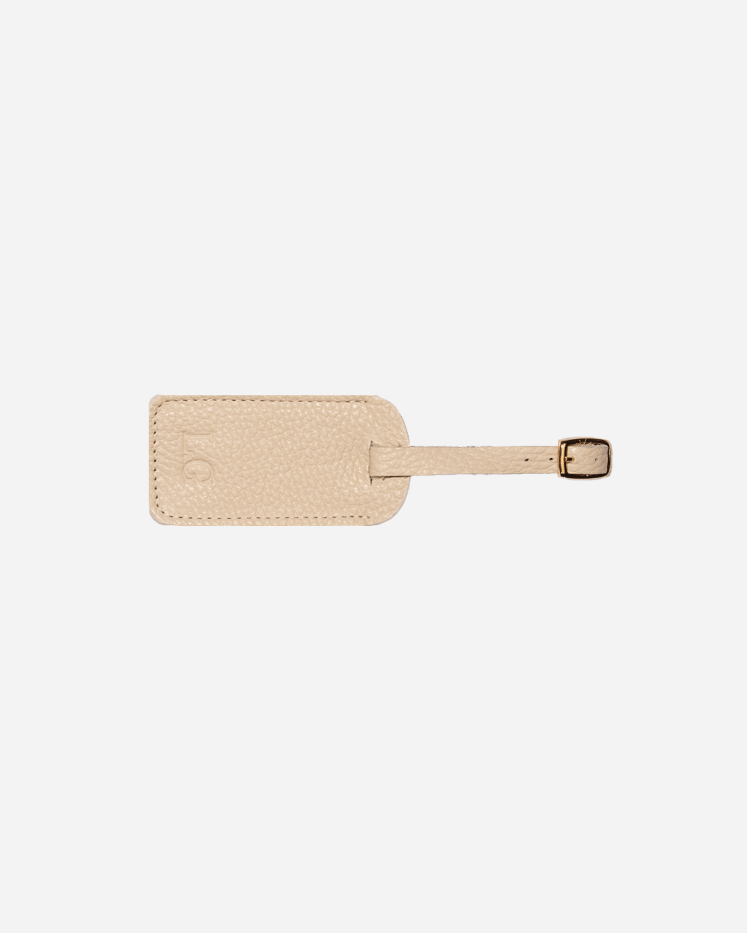 Offwhite Luggage Tag - Real Leather