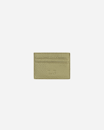 Green Keychain & Cardholder (Set) - Real Leather