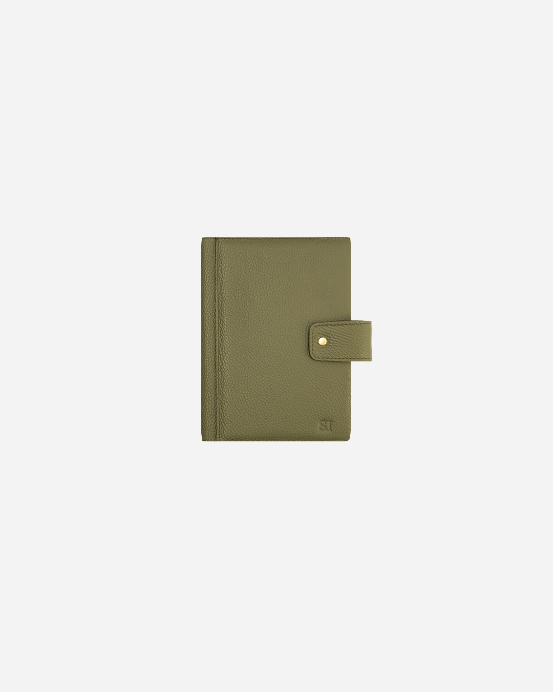 Green Bookmark & Pencil case & Diary Cover (Set) - Real Leather