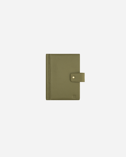Green Bookmark & Pencil case & Diary Cover (Set) - Real Leather