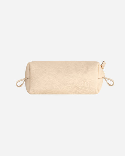 Off White Bookmark & Pencil case & Diary Cover (Set) - Real Leather