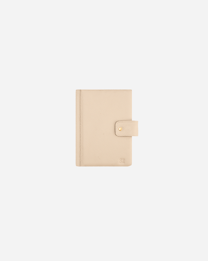 Off White Bookmark & Pencil case & Diary Cover (Set) - Real Leather